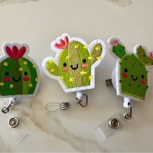 New Cactus Badge Reel 3 Set
